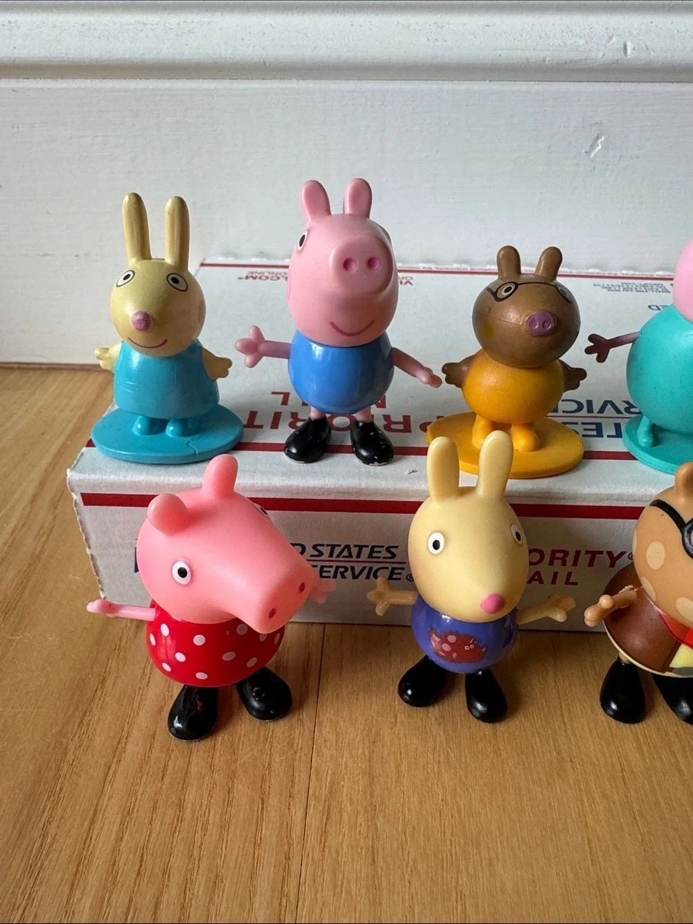 Peppa Pig Figure Lot Family Friends Suzy Sheep Rebecca Rabbit Toys Bundle